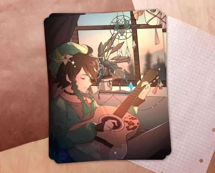 Genshin Impact Venti - Art Print