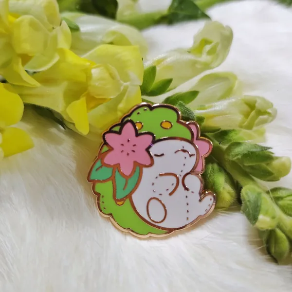 Shaymin Pokeplush Enamel Pin