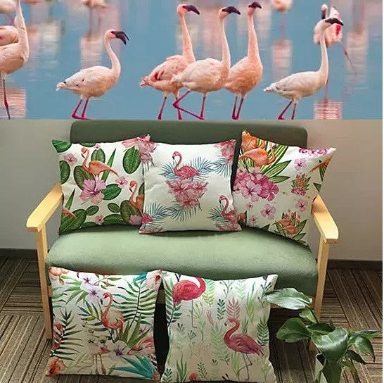 Fabulous Flamingos Cushion Covers - Design F