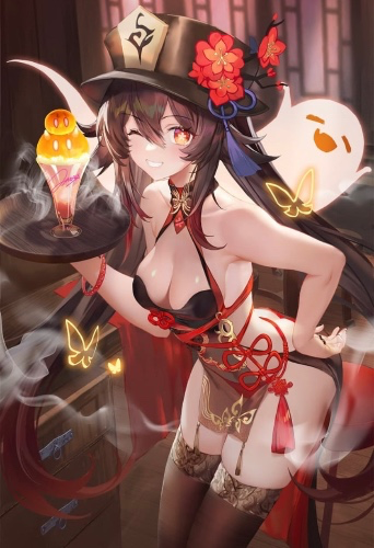 Nsfw hutao cosplay🔥❤️