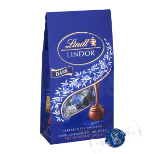 Lindor Lindt Chocolate Truffles, Dark, 8.5 Ounce