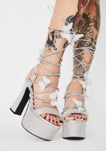Blindin' Pixie Queen Lace Up Heels | US 9