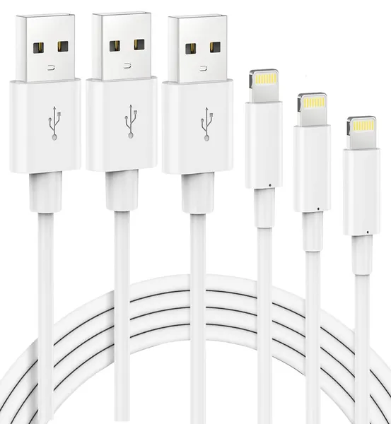 Marchpower iPhone Oplaadkabel, 3 stuks 1M 2M 3M iPhone Kabel[MFi Gecertificeerd] iPhone Charger Cable voor iPhone 13 12 SE 2020 X XS XR 11 10 8 8 Plus 7 7 Plus 6 6s Plus 5s 5 SE iPad