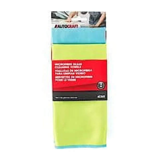 Microfiber Glass Cleaning Towels: 12" x 16", 2 Pack