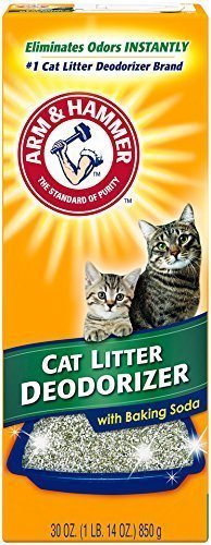 Arm & Hammer Multiple Cat Litter Deodorizer with Baking Soda (3 Pack) - Unscented - 30 Ounce (Pack of 3)