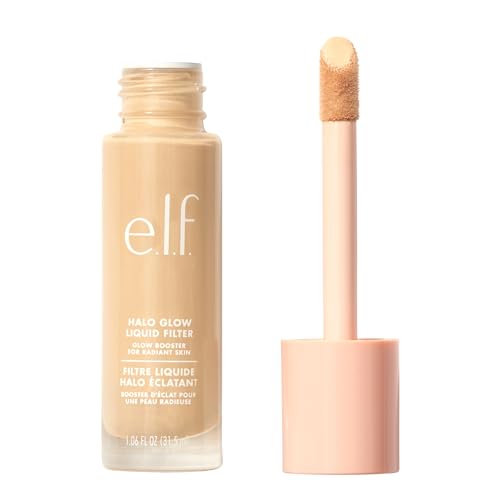 e.l.f. Halo Glow Liquid Filter, Complexion Booster For A Glowing, Soft-Focus Look, Infused With Hyaluronic Acid, Vegan & Cruelty-Free, 0.5 Fair - 1.06 Fl Oz (Pack of 1) - 0.5 Fair