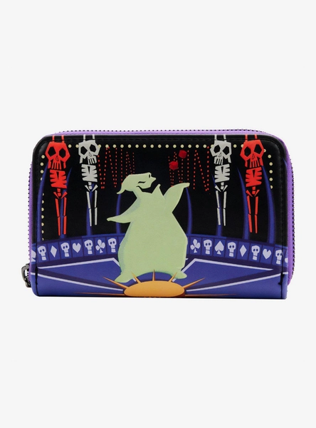 Loungefly Disney Nightmare Before Christmas Lock Shock Barrel Oogie Boogie Zip Around Wallet