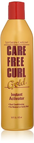 SoftSheen-Carson Care Free Curl Gold Instant Activator, for Natural and Curly Hair, Softens and Hydrates, Moisturizes Hair and Great for Easy Combing, 16 fl oz - 16 Fl Oz (Pack of 1)