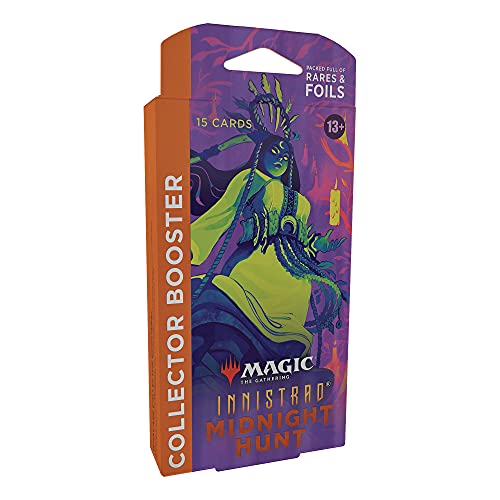 Magic The Gathering- Collector Booster Innistrad: Caccia di Mezzanotte, 15 Carte di Magic (Versione Inglese), C89570001