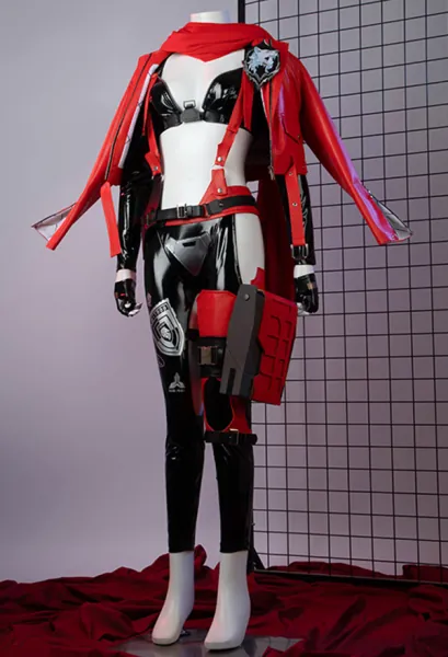 Goddess of Victory: Nikke Red Hood Cosplay Costume Top Jacket with Pants Full Set