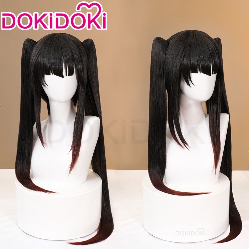 DokiDoki Anime DATE A LIVE Cosplay Tokisaki Kurumi Wig Long Straight Black Hair | Wig Only-PRESALE