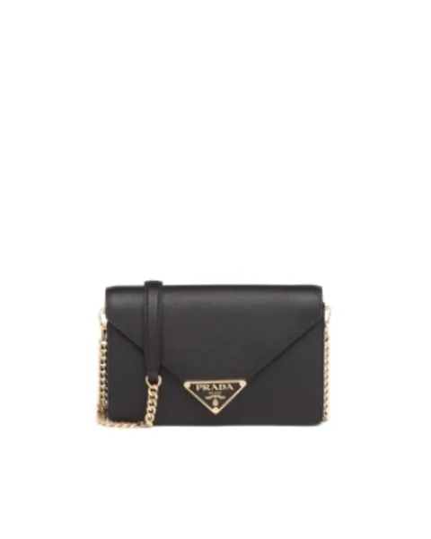 Saffiano leather shoulder bag