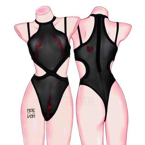 Pre-Order Slice Mesh Bodysuit - Black / 2nd Batch Pre-Order 2XL/3XL