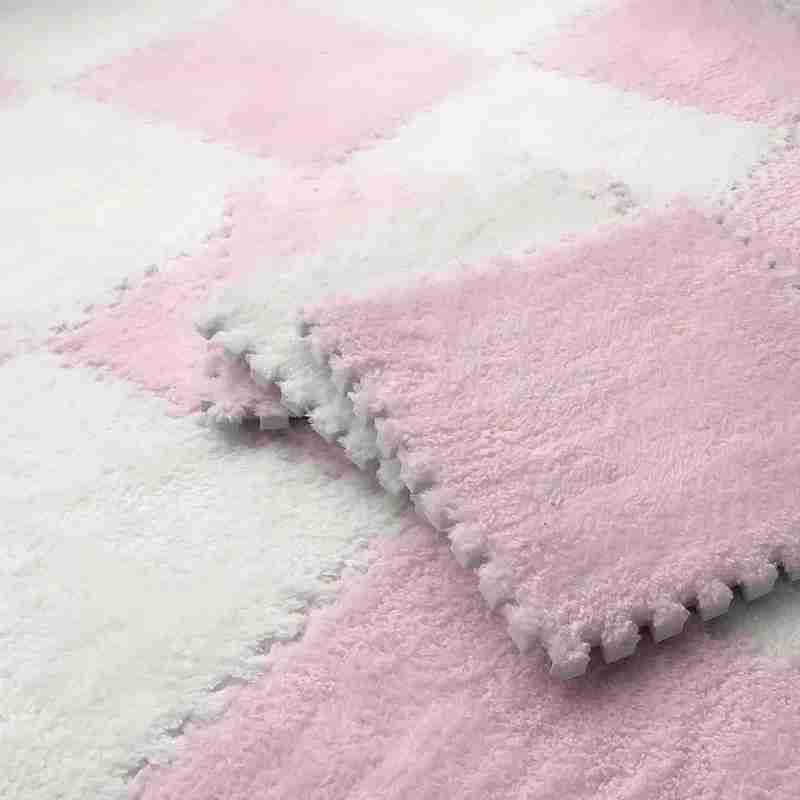 20 Stück 30x30cm Plüsch Puzzle Bodenmatte