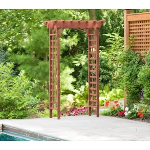 Wooden garden arch