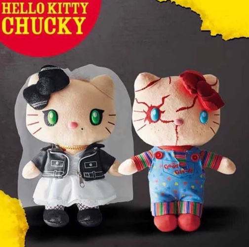 Hello Kitty, Chucky and Tiffany doll set