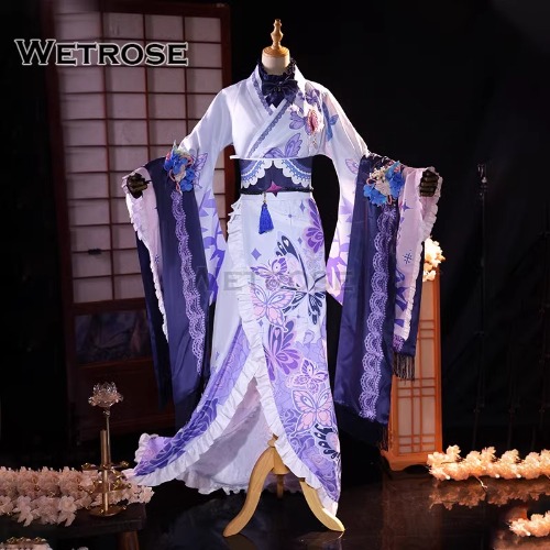 【Wetrose】In Stock Hololive EN Vtuber Koseki Bijou 古石ビジュー 
コスプレ Kimono Outfit Cosplay Costume Wig Full Set