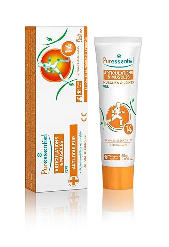 Puressentiel - Articulations et Muscles - Gel aux 14 Huiles Essentielles - Aide à détendre et apaiser les zones sensibles - 60 ml - 60 ml (Lot de 1)