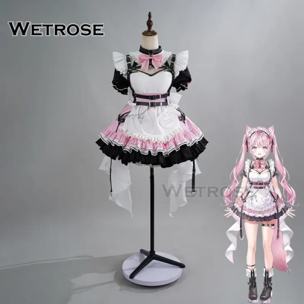 [Wetrose] Pre-Order Hololive JP Virtual YouTuber Vtuber Hakui Koyori Maid Outfit Cosplay Costume 博衣こよりメイドコスプレ