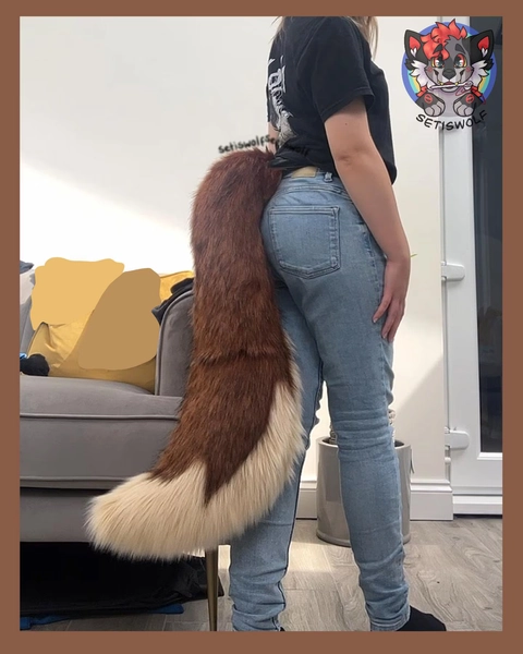 Custom Fursuit Tail Commission / Waggy Super Motion Cosplay Fursona Costume