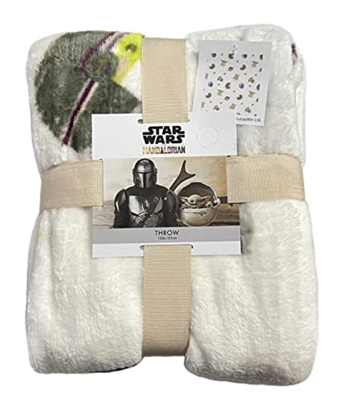 Star Wars The Mandalorian Fleece Überwurf Baby Yoda Decke 120 cm x 150 cm Primark