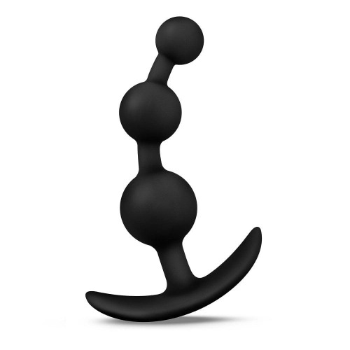 Anal Adventures Platinum Small Anal Beads - Black