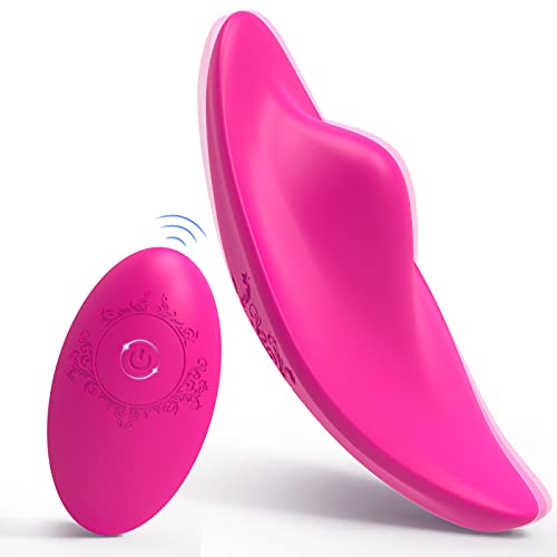 Wearable Panty Clitoral Butterfly Vibrator with Wireless Remote Control, Rechargeable Waterproof Clitoris and G-Spot Stimulator Invisible Panties Vibrator for Women Couples