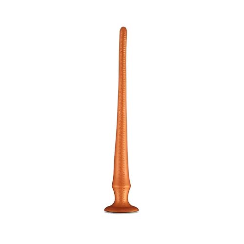 Super Long Anal Plug Dildo, Flexible Liquid Silicone Butt Plug Vaginal Prostate Massage Stimulation for Men and Women Sex Factory (Large) - Large (Pack of 1)