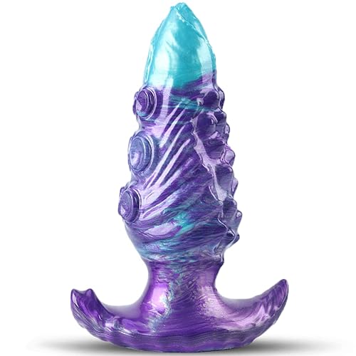 4.57'' Silicone Anal Plug Butt Plug Sex Toys,Goswetoy Fantasy Monster Dildo Butt Plug Anal Plugs,Prostate Plug Anal Stretcher Adult Sex Toys for Men Women Gay Couple (S) - S