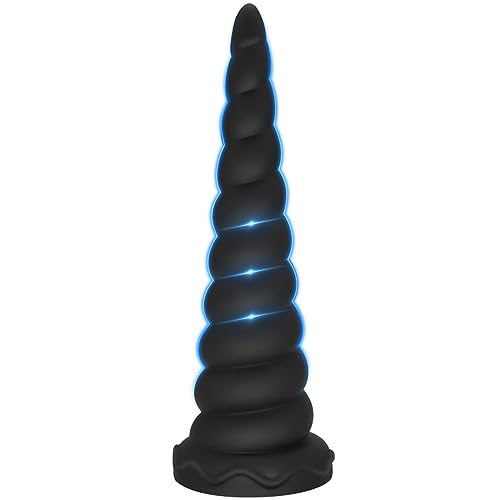 Anal Beads Trainer Big Anal Plug Adult Sex Toys for Women and Men, Large Butt Plug Training Cone Anal Stretcher Liquid Silicone Prostate Massager with Strong Suction Cup for Hands-Free Play