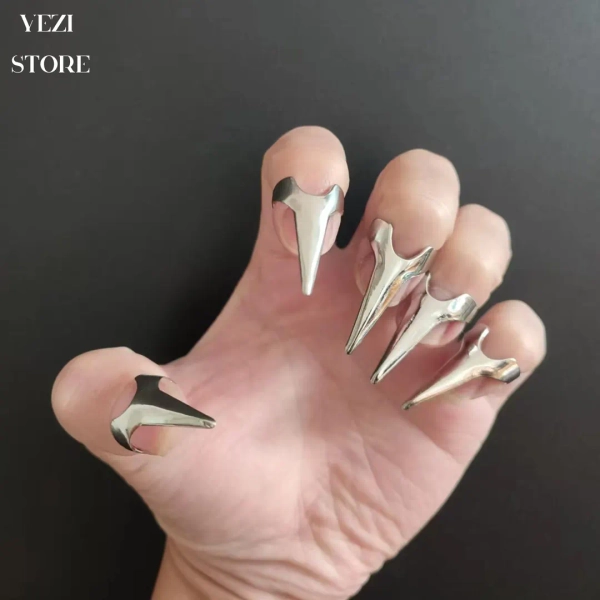 5pcs/10pcs Gothic Finger Claws, Adjustable Gothic Claw Ring, Hand Armor, Gothic Nails, Punk Finger Claws, Cosplay Nails, Cosplay Accessories - Etsy Brazil