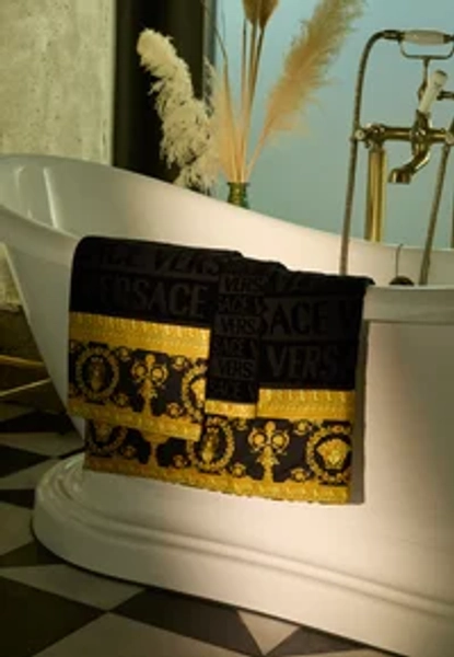 BATH 5 PIECES I HEART BAROQUE - Håndklædesæt - black