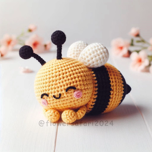 Sleeping Bee Crochet Pattern