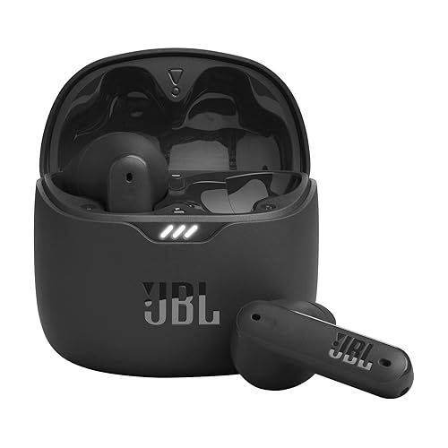 JBL Tune Flex - True Wireless Noise Cancelling Earbuds (Black), Small - Black - Small - Earbuds