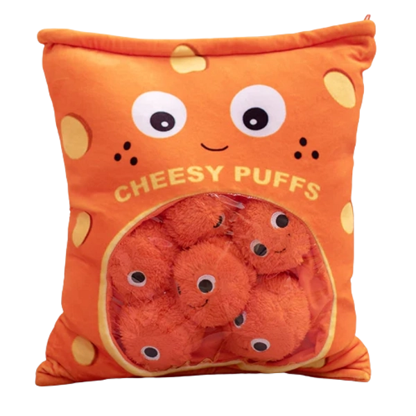 Cheesy Puffs Snack Bags (4 Colors)