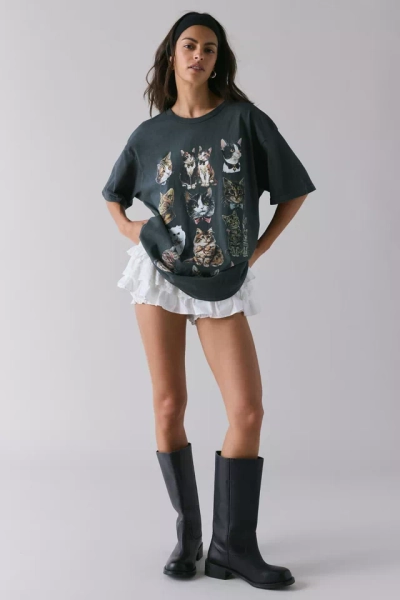 Kimchi Blue Cat Graphic T-Shirt Dress