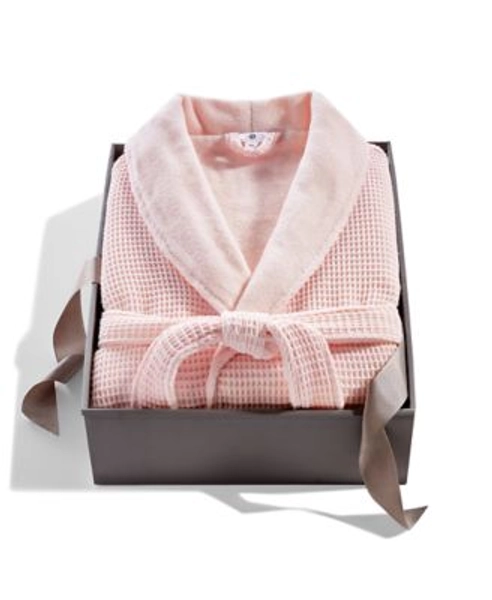 Cotton Boxed Waffle Textured Bath Robe, Exclusively at Macy’s