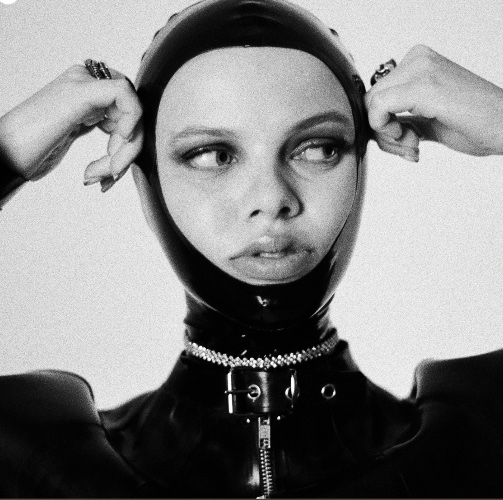 Open Face Latex Hood