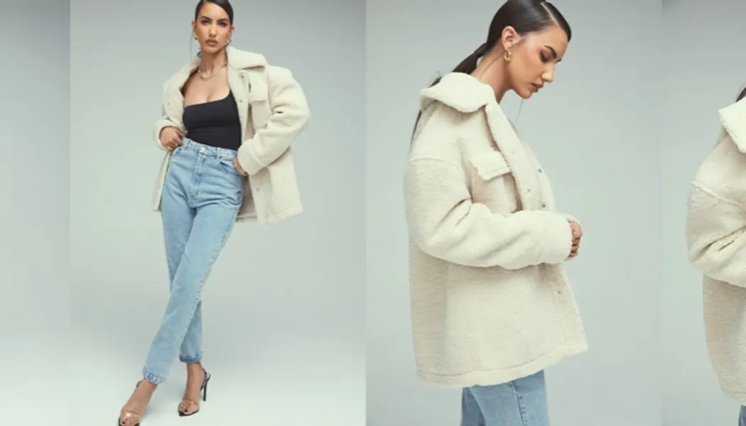 MISTRESS ROCKS 'WARM UP' CREAM TEDDY SHACKET