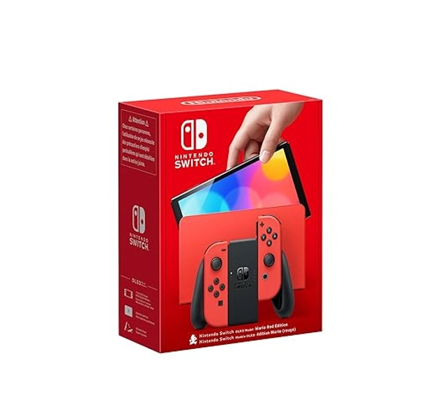 Nintendo Console Switch - Modèle OLED Edition Mario (rouge)