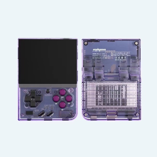 MIYOO Mini Plus Game Console | Purple Transparent 64G