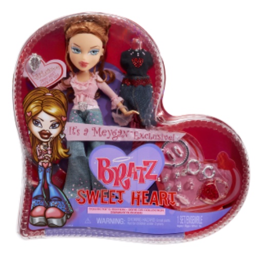 Bratz Collector’s Edition Sweet Heart Meygan Fashion Doll, Multicolor, (578581EUC)