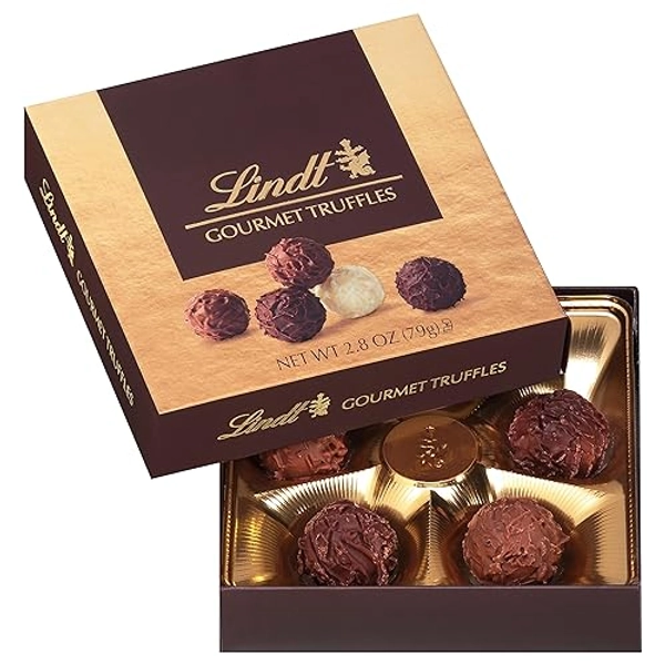 Lindt Gourmet Chocolate Truffles Gift Box, Assorted Chocolate Truffles, Great for gift giving, 2.8 Ounces (Pack of 5)