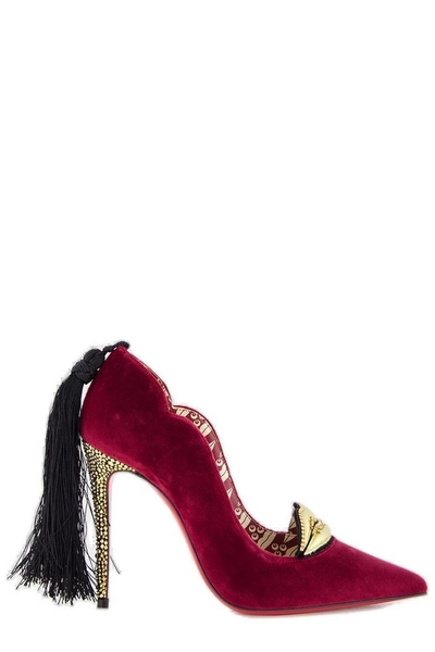 Christian Louboutin Hot Chick Kiss Tassel Detailed Pumps