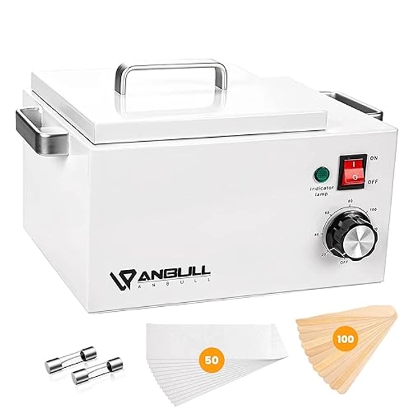 Anbull BUT2.5L 5.5lb Professional Single Wax Warmer, Electric Lagre Wax Heater Pot for Hair Removal with 20-120℃ Temperature Control, Paraffin Hot Facial Skin SPA Equipment