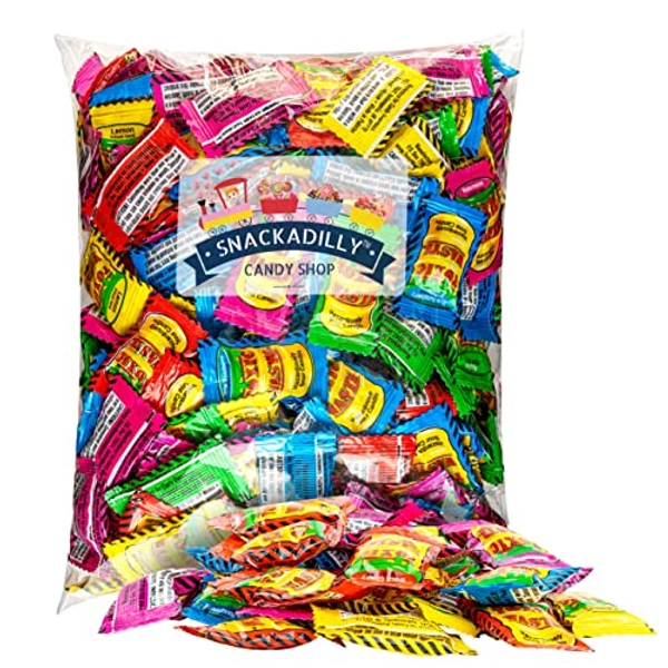 Toxic waste Sour Candy - (1LB - Bag 125 Pieces) Original Fruit Flavors - Apple, Black Cherry, Watermelon, Lemon and Blue Raspberry.