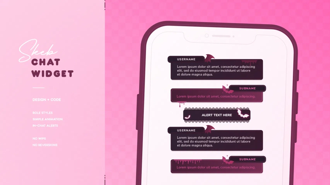 Chat Widget │ Skeb by Rory (@roryrinn)