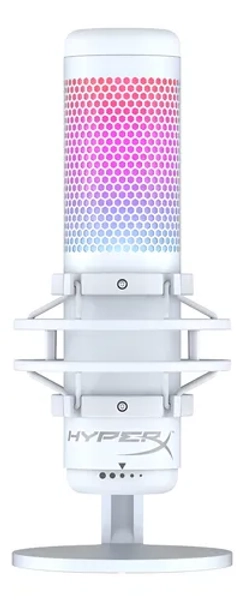 Microfone Hyperx Quadcast S Usb Condensador Rgb Pc/ps5/ps4 Branco