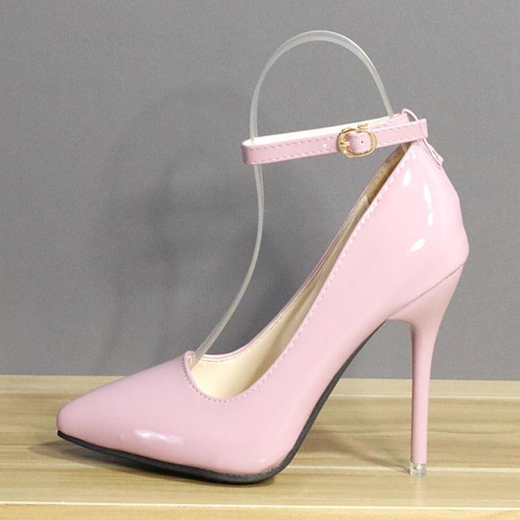 Closed Toe Stilettos 12cm Heels - Pink / 5