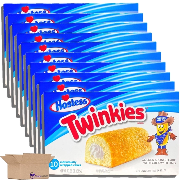 Hostess Original Twinkies Bulk Value Pack   10 Count Box | Pack of 10 (100 Total